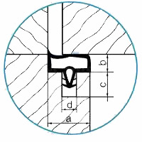 Tesnenie dverové interier EV 3967-mahagon (bal 2x50m)